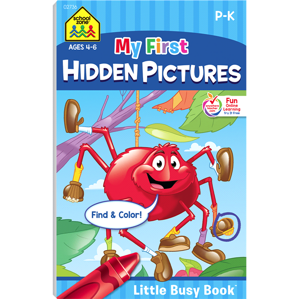 slide 1 of 1, School Zone My First Hidden Pictures Little Busy Book, 1 ct