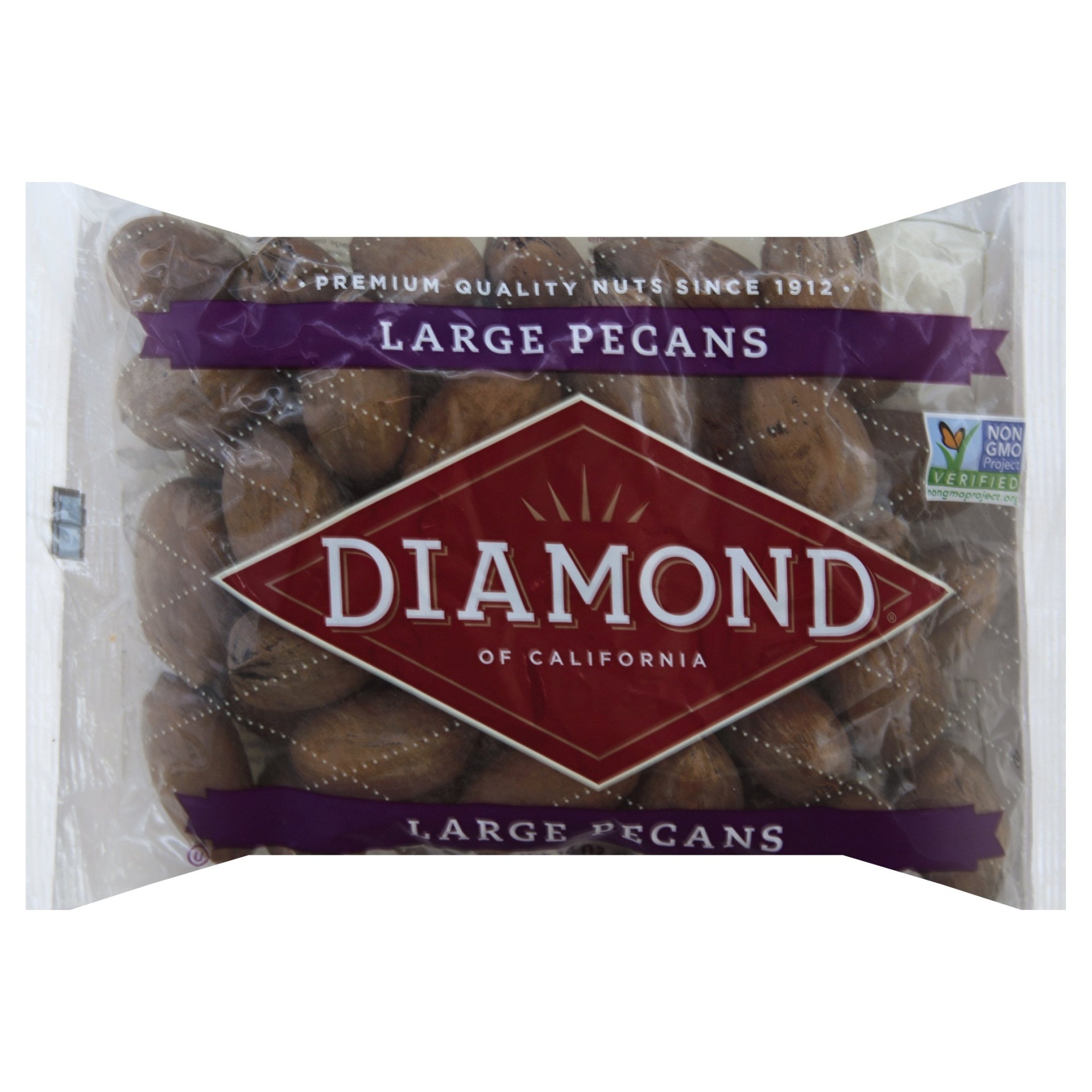 slide 1 of 1, Diamond Nuts Large Pecans, 16 oz