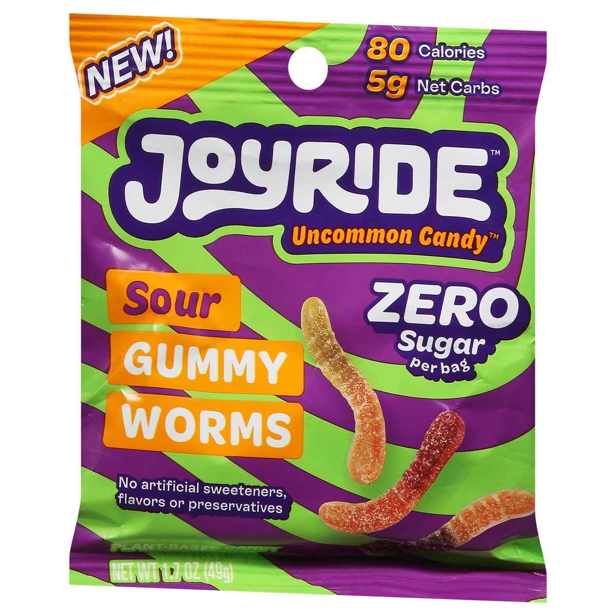 slide 6 of 9, Joyride Gummy Worms Sour Candy 1.7 oz, 1.7 oz