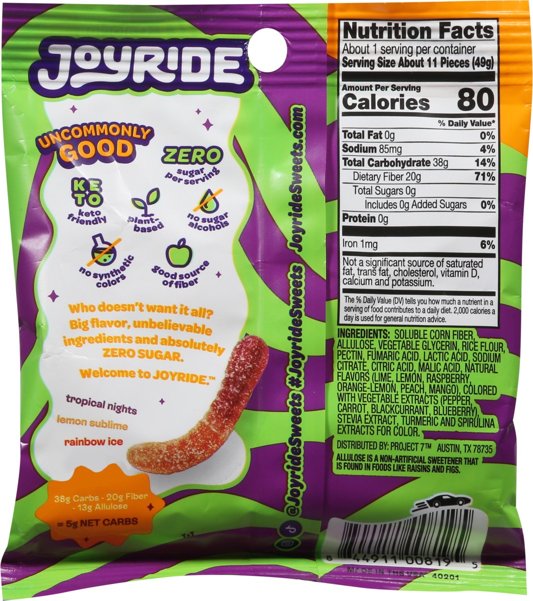 slide 3 of 9, Joyride Gummy Worms Sour Candy 1.7 oz, 1.7 oz