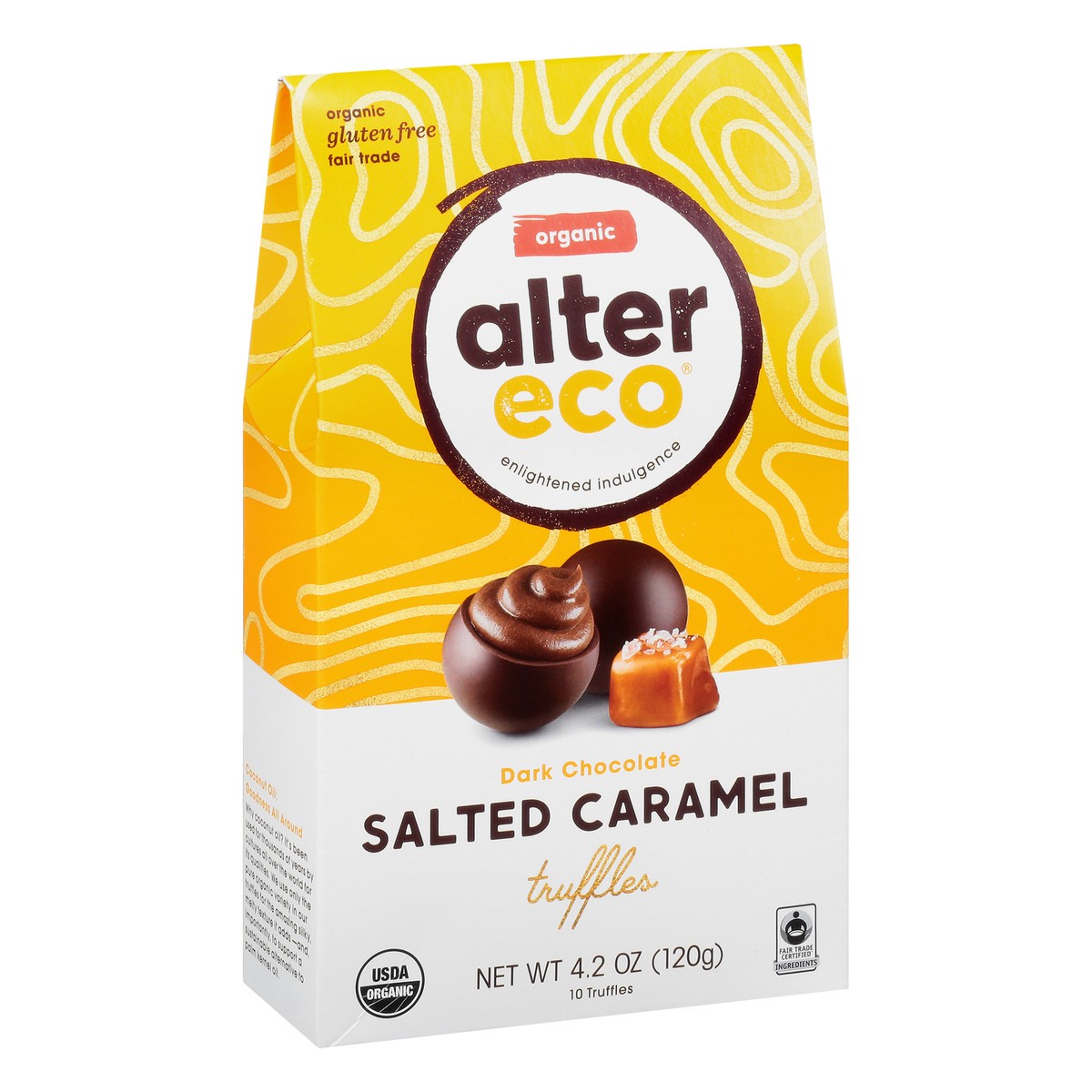 slide 10 of 12, Alter Eco Organic Dark Chocolate Salted Caramel Truffles 4.2 oz, 10 ct; 4.2 oz