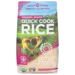 Lotus Foods White Quick Cook Organic Rice 15 oz