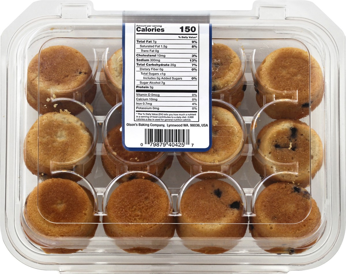slide 12 of 13, Ann Marie's Mini Muffins, No Sugar Added, Blueberry, 10 oz