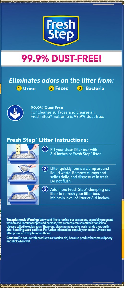 slide 6 of 8, Fresh Step Triple Action Clumping Cat Litter 25 lb, 25 lb