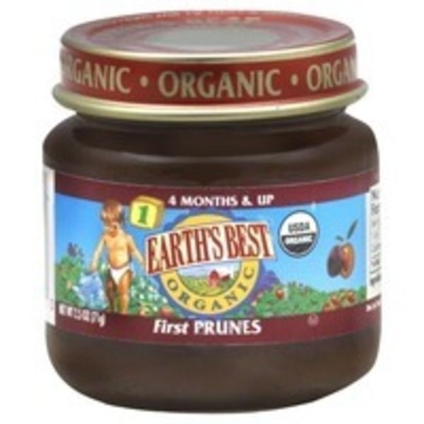 slide 1 of 1, Earth's Best First Prunes 2.5 oz, 2.5 oz