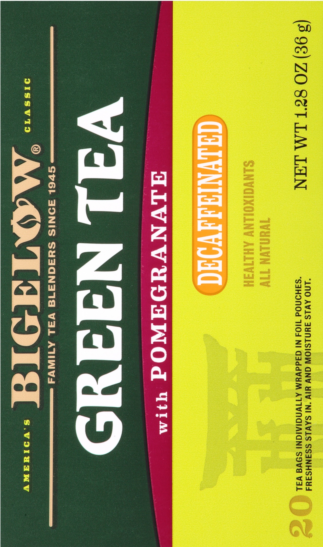 slide 4 of 7, Bigelow Green Tea 20 ea, 20 ct