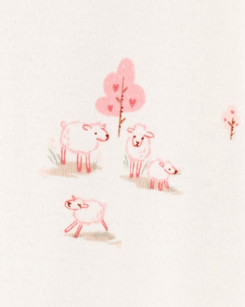 slide 3 of 3, Carter's Baby 2-Pack 2-Way Zip Cotton Sleep & Plays Pink PRE, 1 ct