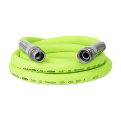 Flexzilla Heavy Duty and Lightweight Garden Lead In Hose - Green, 120 in x 0.63 in