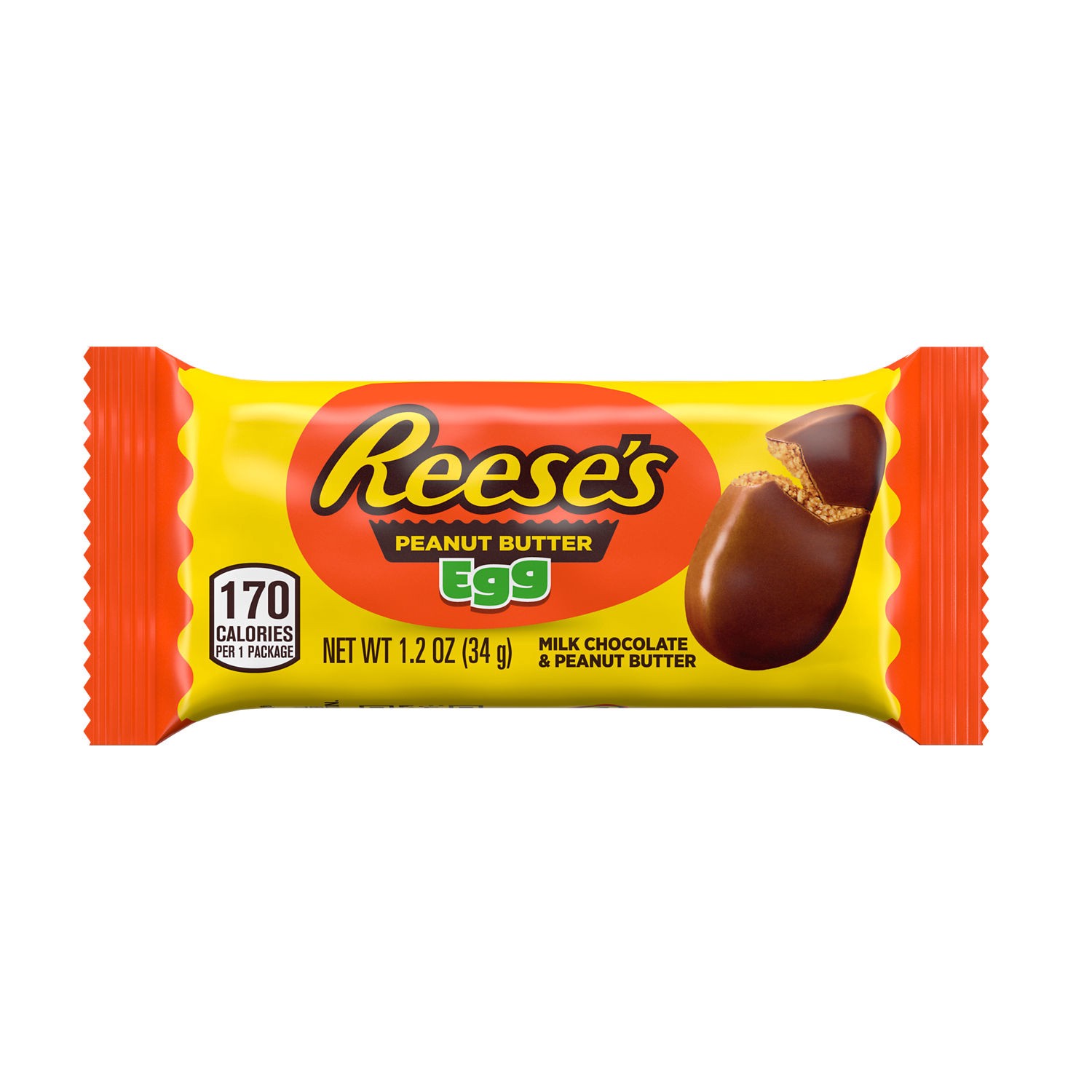 slide 4 of 8, Reese's Milk Chocolate Peanut Butter Eggs, Easter Candy Packs, 1.2 oz (36 Count), 1.2 oz