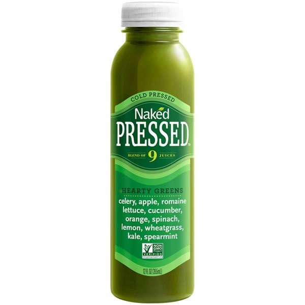 slide 1 of 1, Naked Pressed Hearty Greens Juice, 12 fl oz