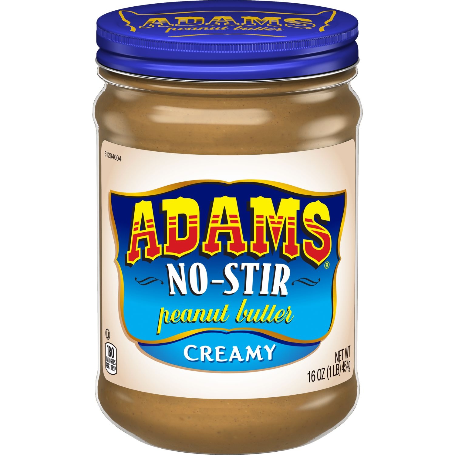 slide 1 of 2, Adams No-Stir Creamy Peanut Butter, 16 oz