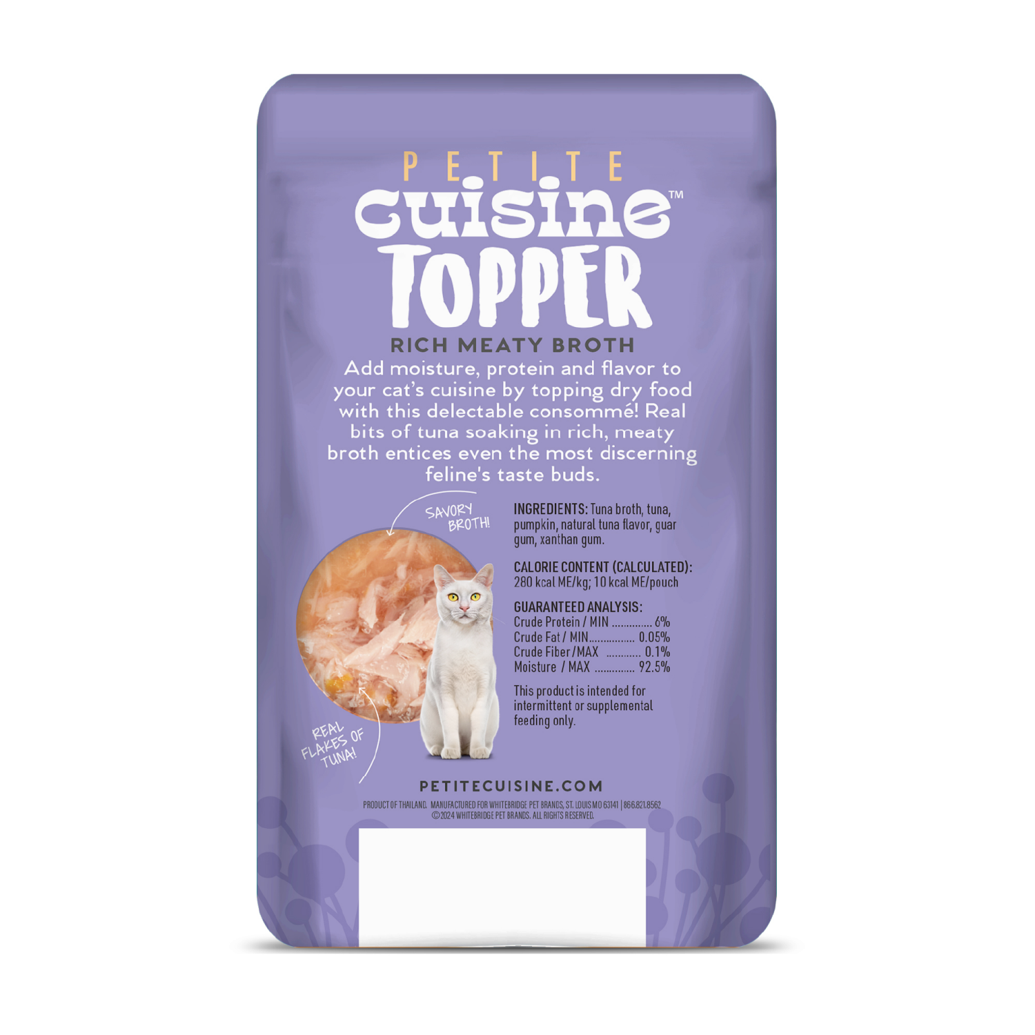 slide 2 of 8, Petite Cuisine Consomme Grain Free Tuna Recipe in Broth Cat Treats 1.3 oz, 1.3 oz