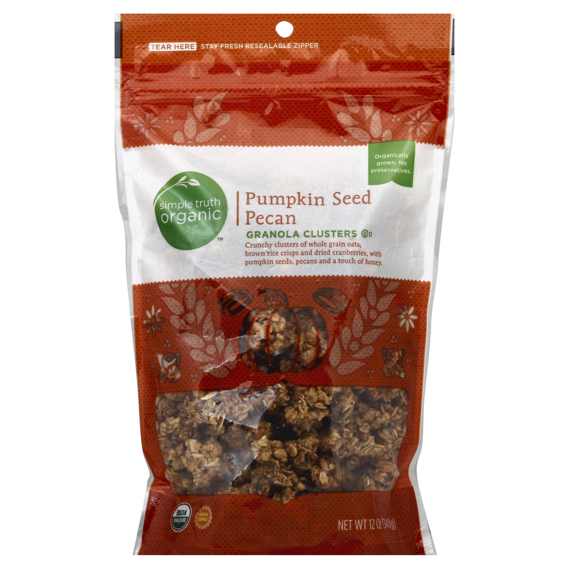 slide 1 of 1, Simple Truth Organic Granola Clusters 12 oz, 12 oz