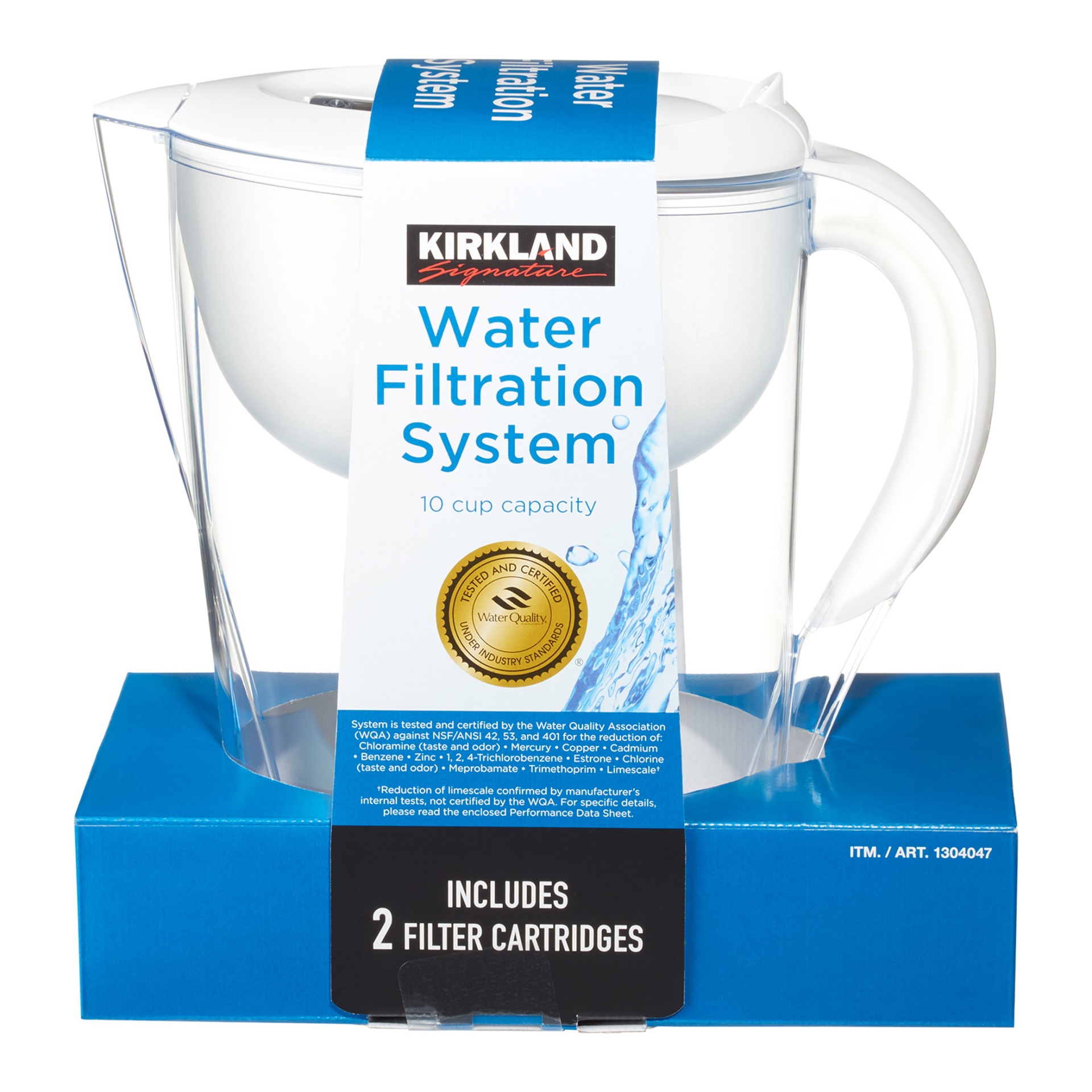 slide 1 of 3, MAVEA Kirkland Signature Filtered Water Pitcher, 