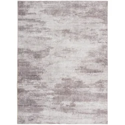 Rugease Abstract Area Rug, 5 ft x 7 ft, Taupe
