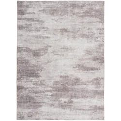Rugease Abstract Area Rug, 5 ft x 7 ft, Taupe