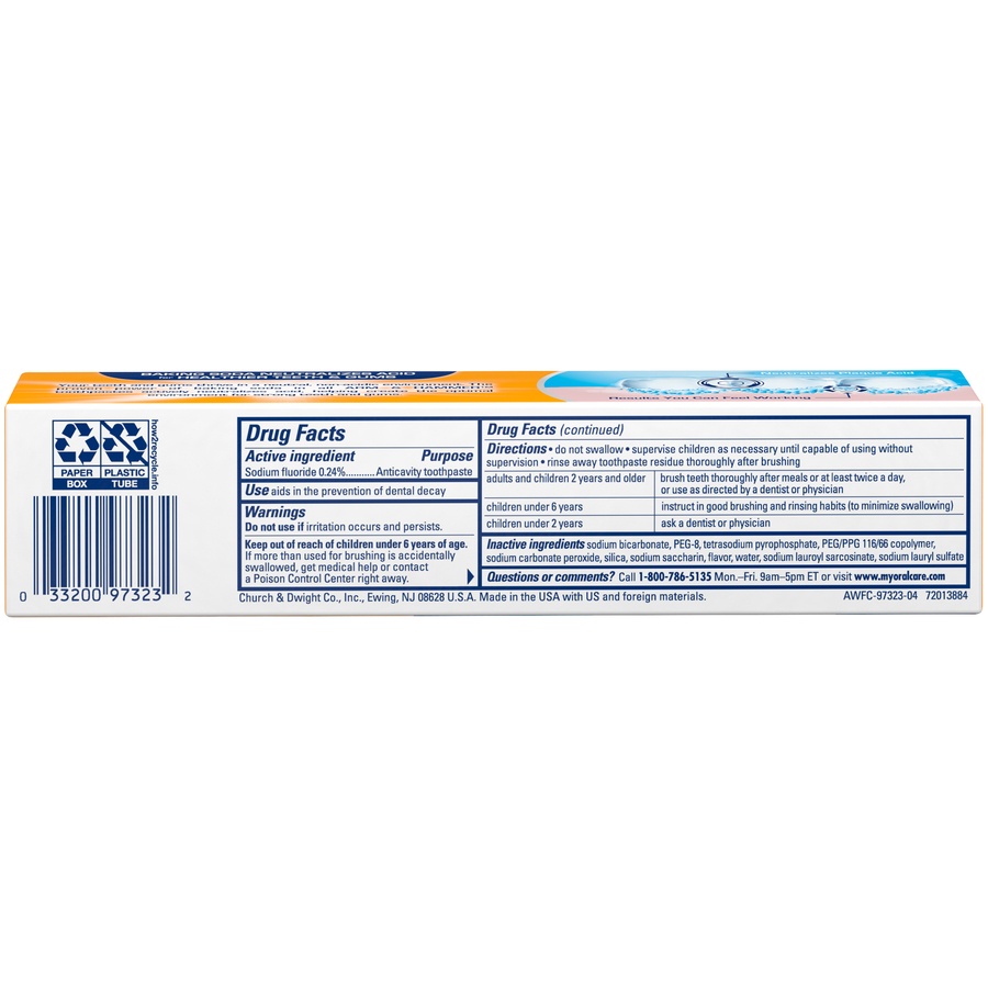 slide 4 of 4, ARM & HAMMER Advance White Extreme Whitening Baking Soda & Peroxide Trial Size Toothpaste, 0.9 oz