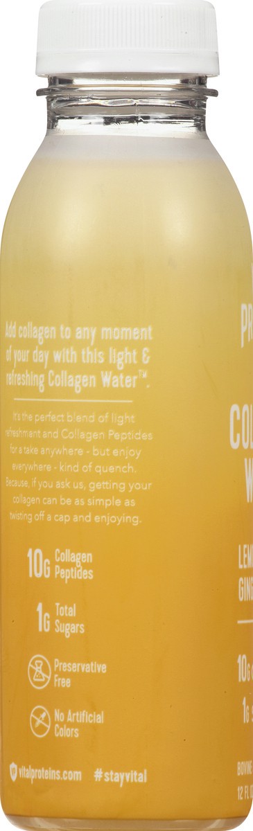 slide 4 of 11, Vital Proteins Lemon Ginger Collagen Water 12 oz, 12 oz