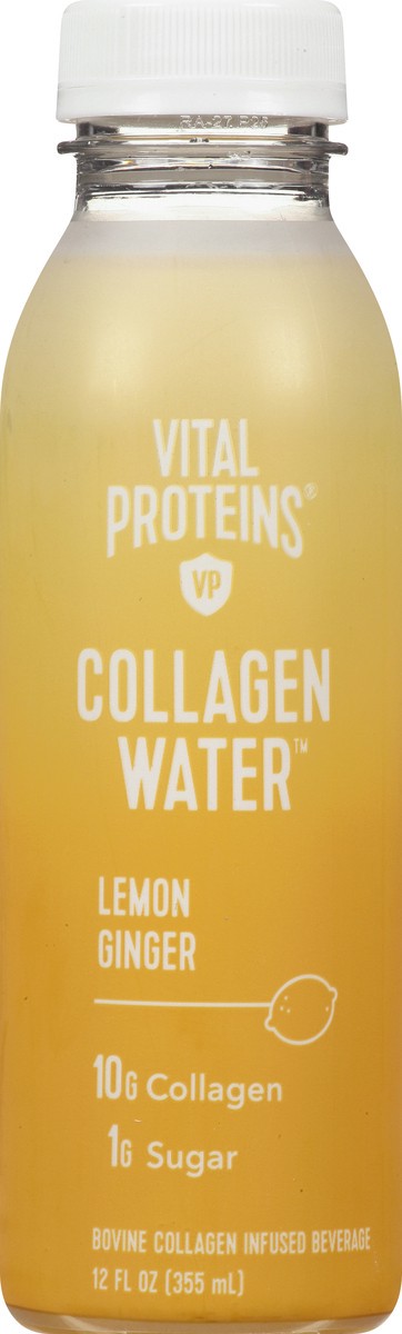 slide 1 of 11, Vital Proteins Lemon Ginger Collagen Water 12 oz, 12 fl oz