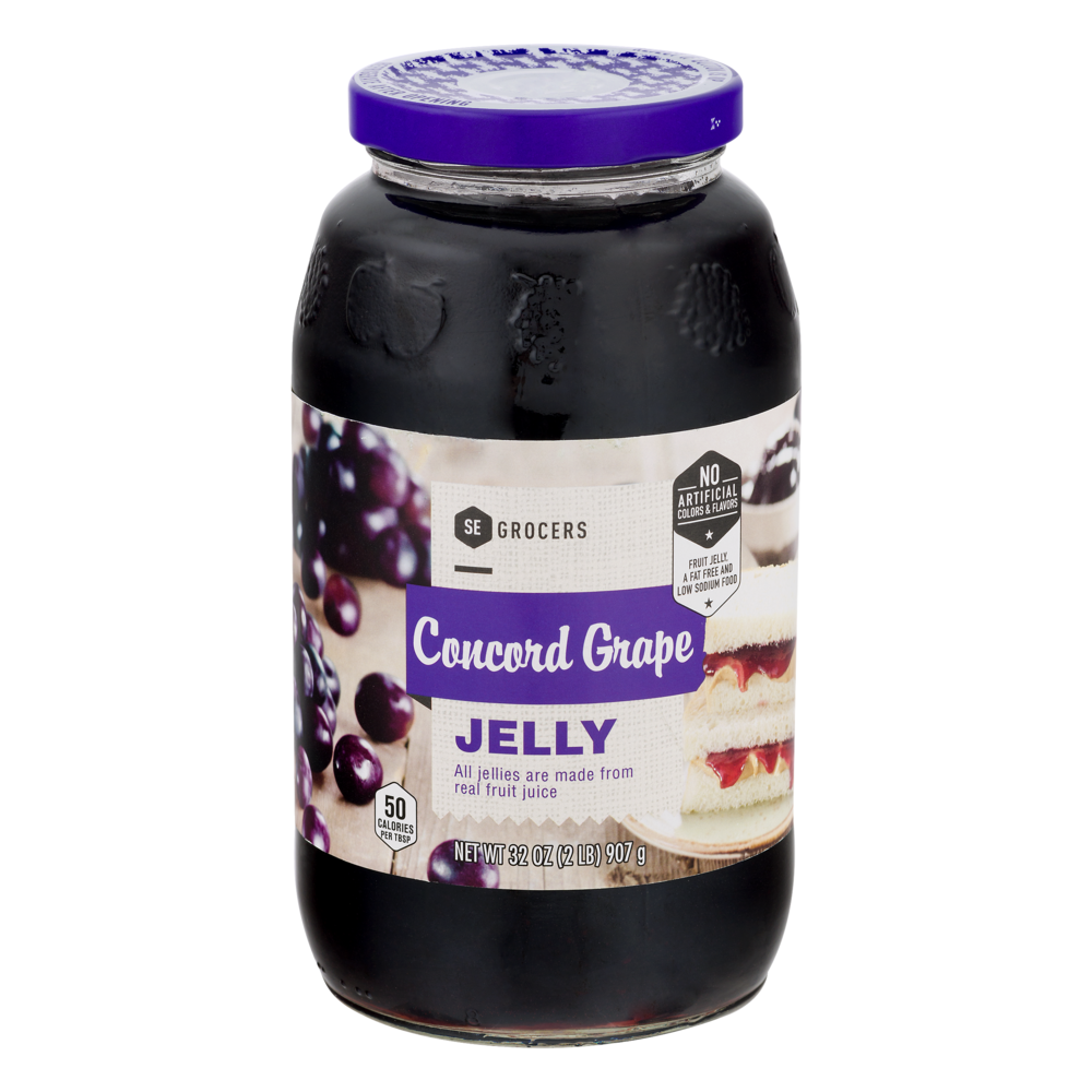 slide 1 of 1, SE Grocers Jelly Concord Grape, 32 oz