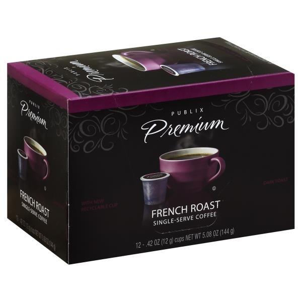 slide 1 of 1, Publix Premium French Roast Blend K-Cups, 12 ct