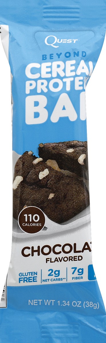 slide 5 of 5, Quest Bar Quest Beyond Chocolate Cereal Protein Bar, 1.34 oz