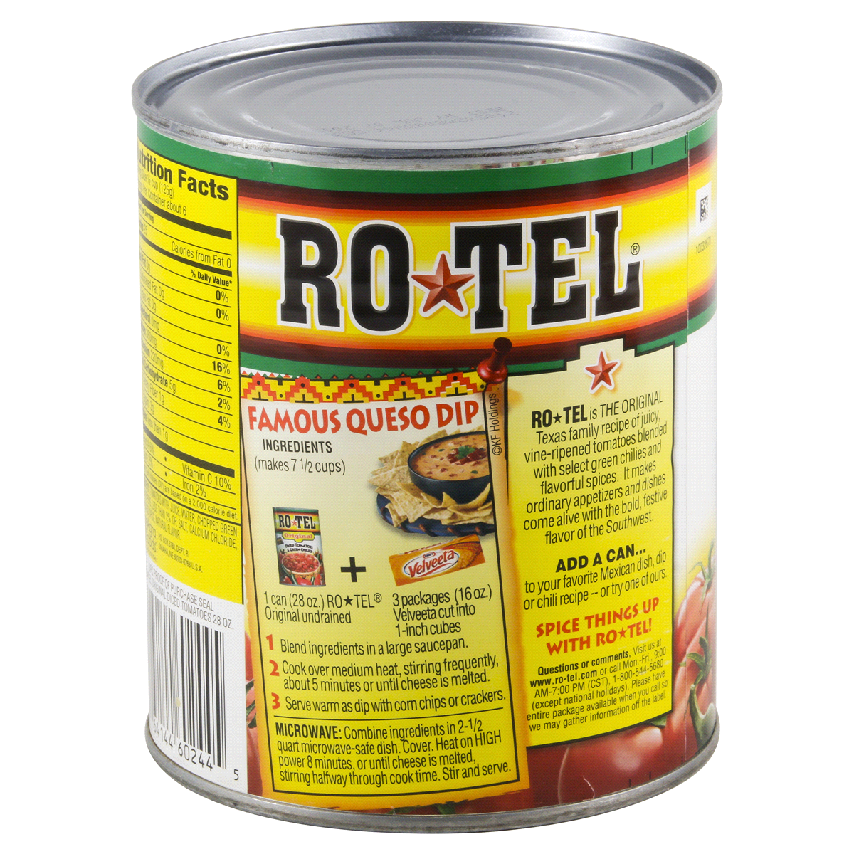 slide 2 of 4, Rotel Original Diced Tomatoes & Green Chilies, 28 oz