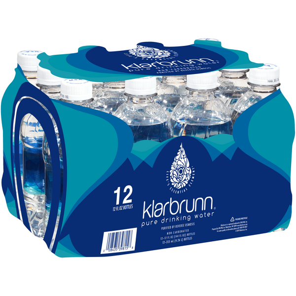 slide 1 of 1, Klarbrunn Pure Drinking Water - 12 fl oz, 12 fl oz