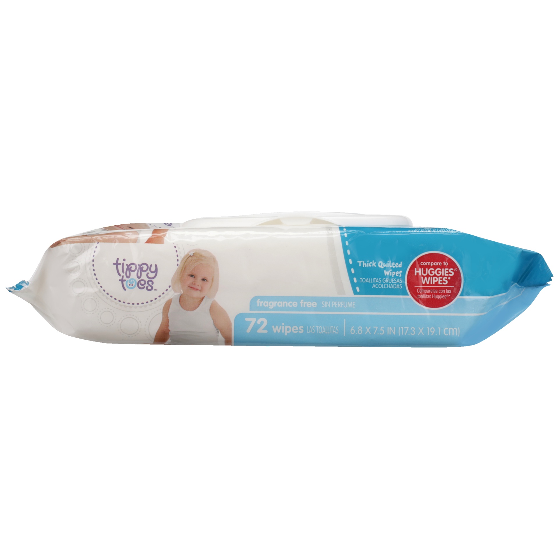 Tippy Toes Baby Wipes Pop Ups Refill Pack Fragrance Free 72 ct Shipt