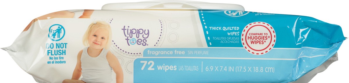 slide 8 of 10, Tippy Toes Tippytoe Wipes Fragrance Free, 72 ct