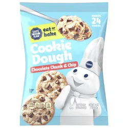 Pillsbury Eat or Bake Chocolate Chunk and Chip Cookie Dough, Makes 24 Cookies, 16 oz