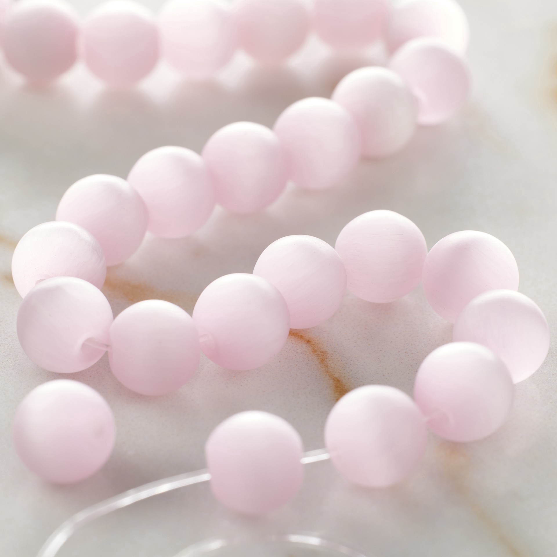 slide 2 of 3, Glass Cat's Eye Round Beads, 8mm By Bead Landing, 8mm