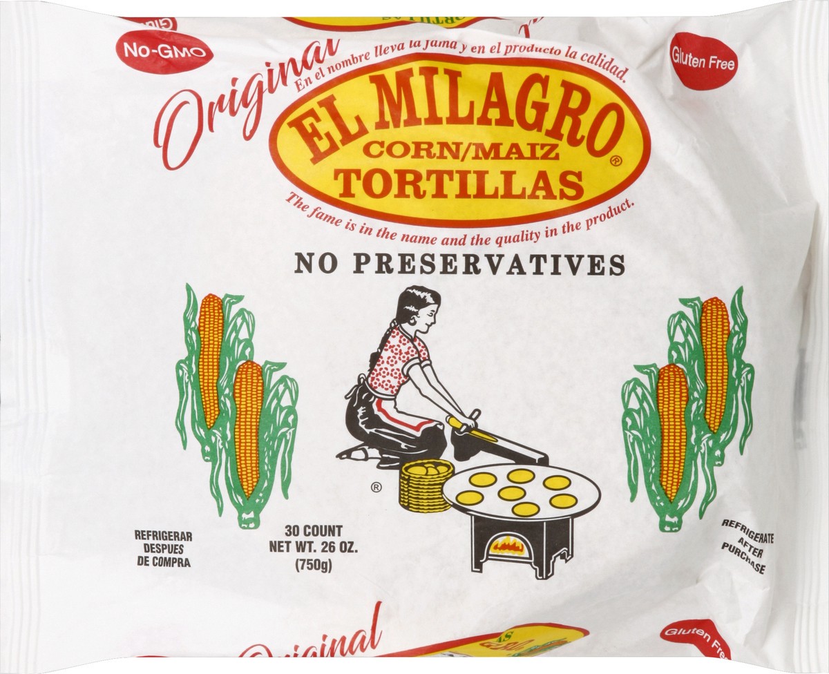 slide 1 of 5, El Milagro Corn Tortillas, 30 ct