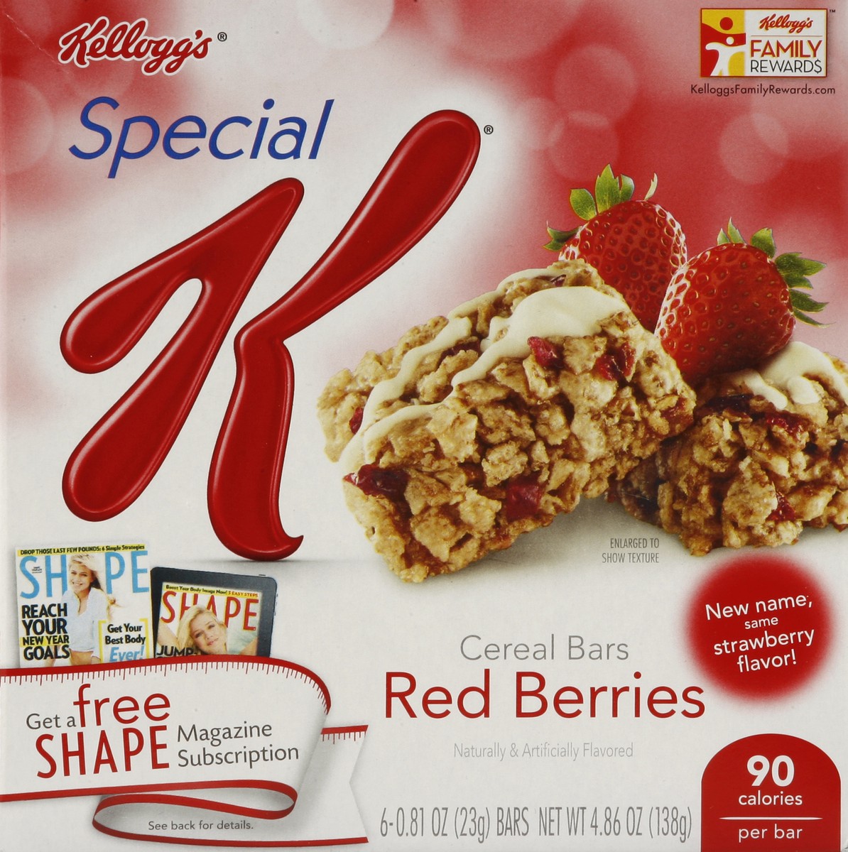 slide 5 of 6, Kellogg's Special K Red Berries Cereal Bars, 6 ct; 0.81 oz
