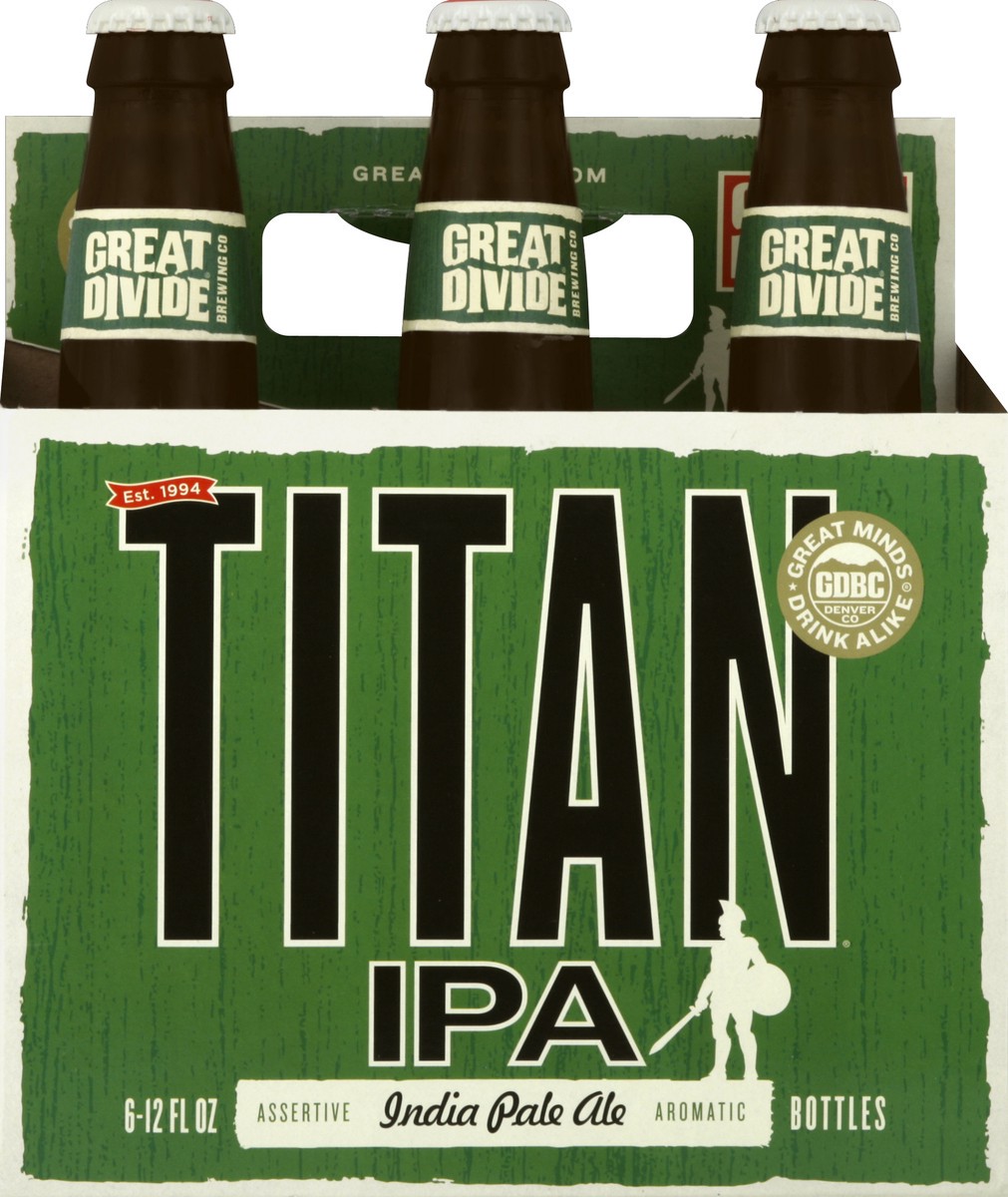 slide 4 of 4, Great Divide Brewing Co. Great Divide Titan Ipa, 6 ct; 12 fl oz