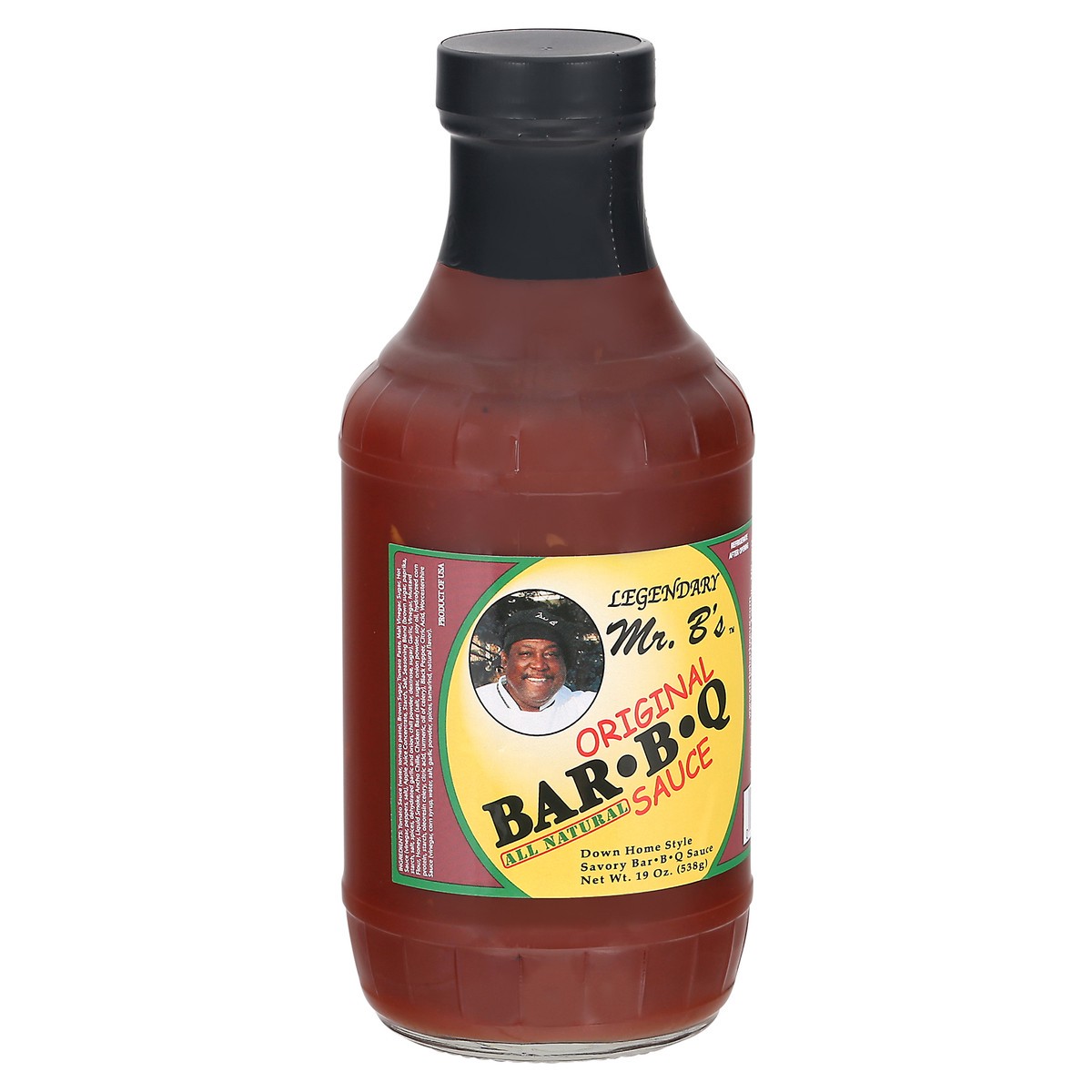 slide 6 of 9, Legendary Mr. B's Original BarBQ Sauce 19 oz Bottle, 19 oz