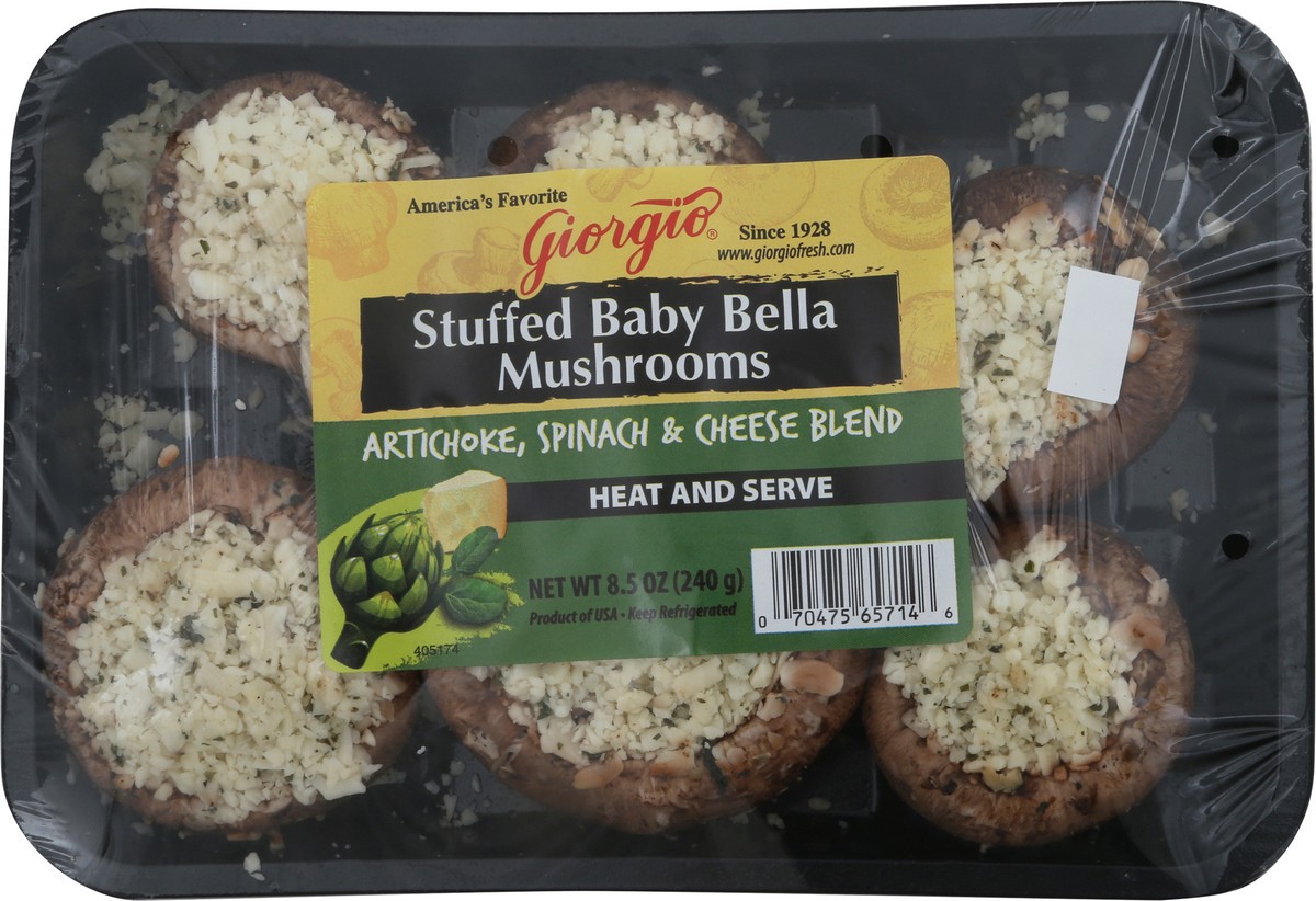 slide 5 of 6, Giorgio Stuffed Baby Bella Mushrooms 8.5 oz, 1 ct