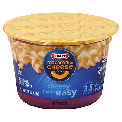 slide 1 of 1, Kraft Alfredo Mac and Cheese Easy Mac Cups, 2.05 oz