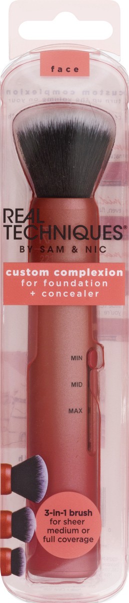 slide 5 of 9, Real Techniques Custom Complexion 3-in-1 Brush 1 ea, 1 ct