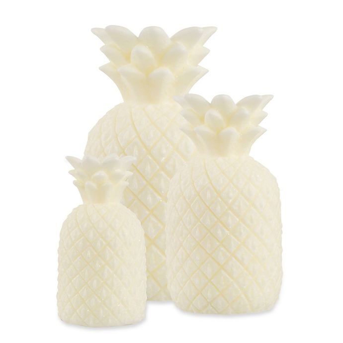 slide 3 of 3, Loft Living Flameless Pineapple LED Candles, 3 ct