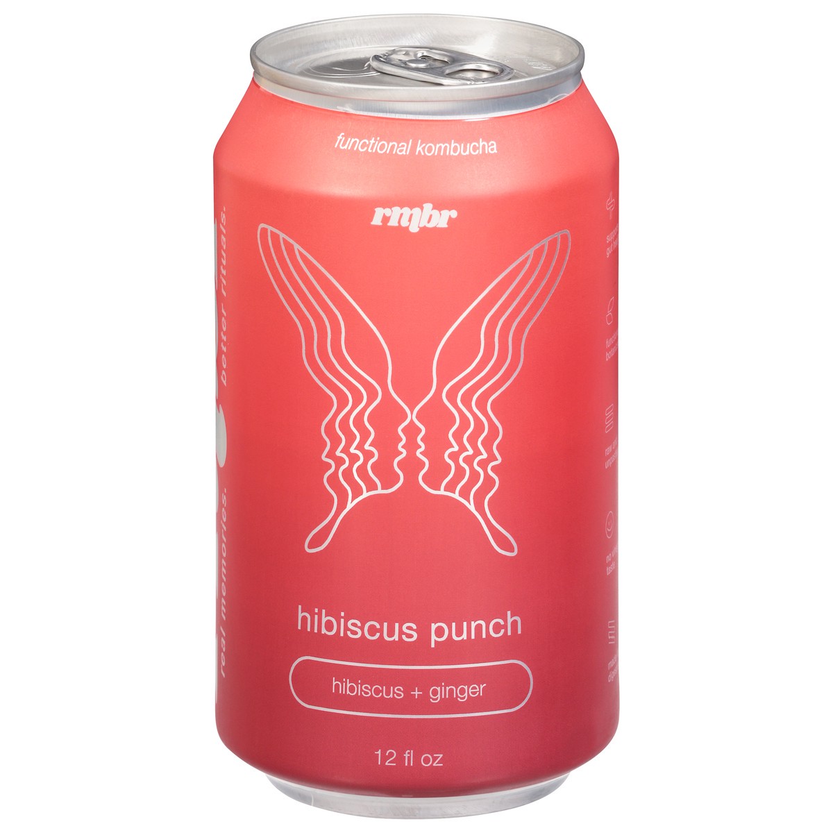 slide 2 of 13, RMBR Hibiscus Punch Functional Kombucha 12 fl oz, 12 fl oz