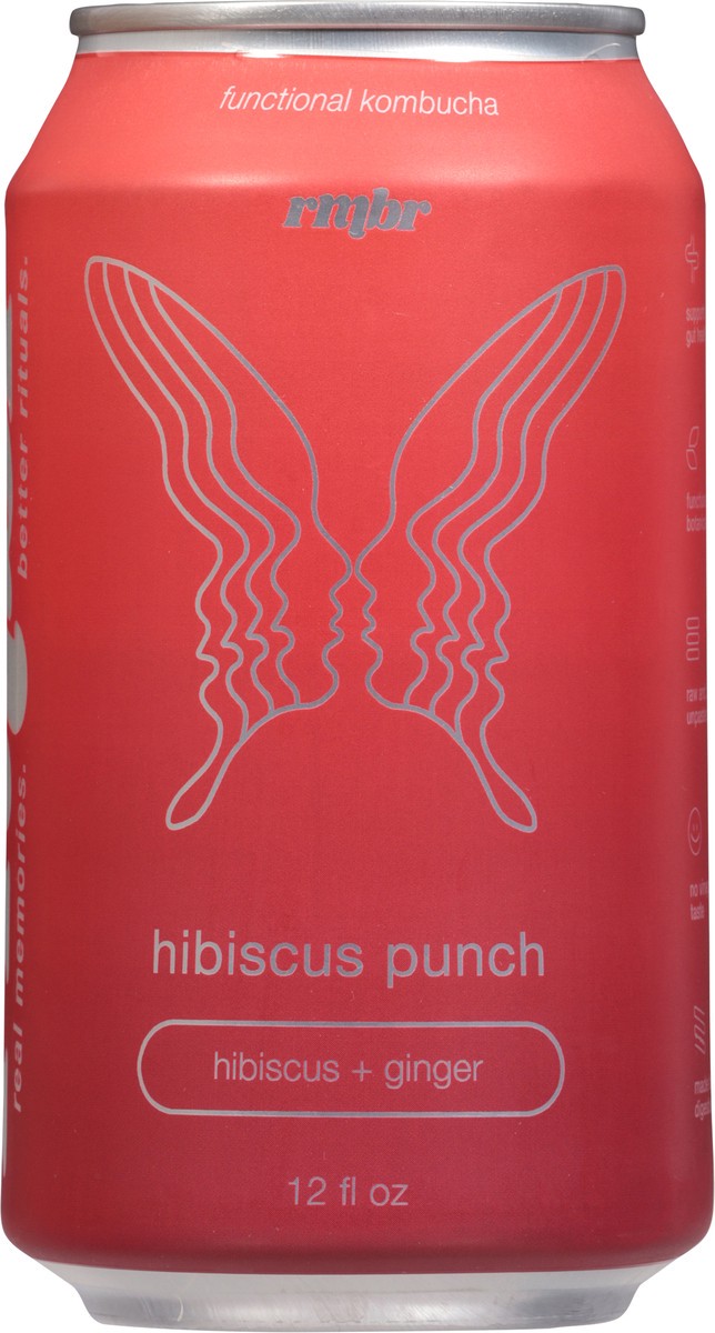 slide 10 of 13, RMBR Hibiscus Punch Functional Kombucha 12 fl oz, 12 fl oz