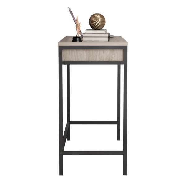 slide 7 of 7, Homenations 44""W Wood/Metal Student Desk, Light Walnut, 1 ct