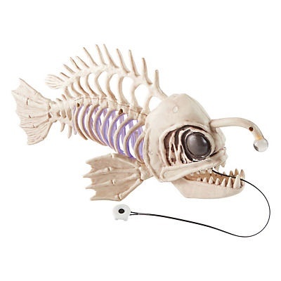 slide 1 of 1, Seasons Halloween Light Up Skeleton Fish, 1 ct