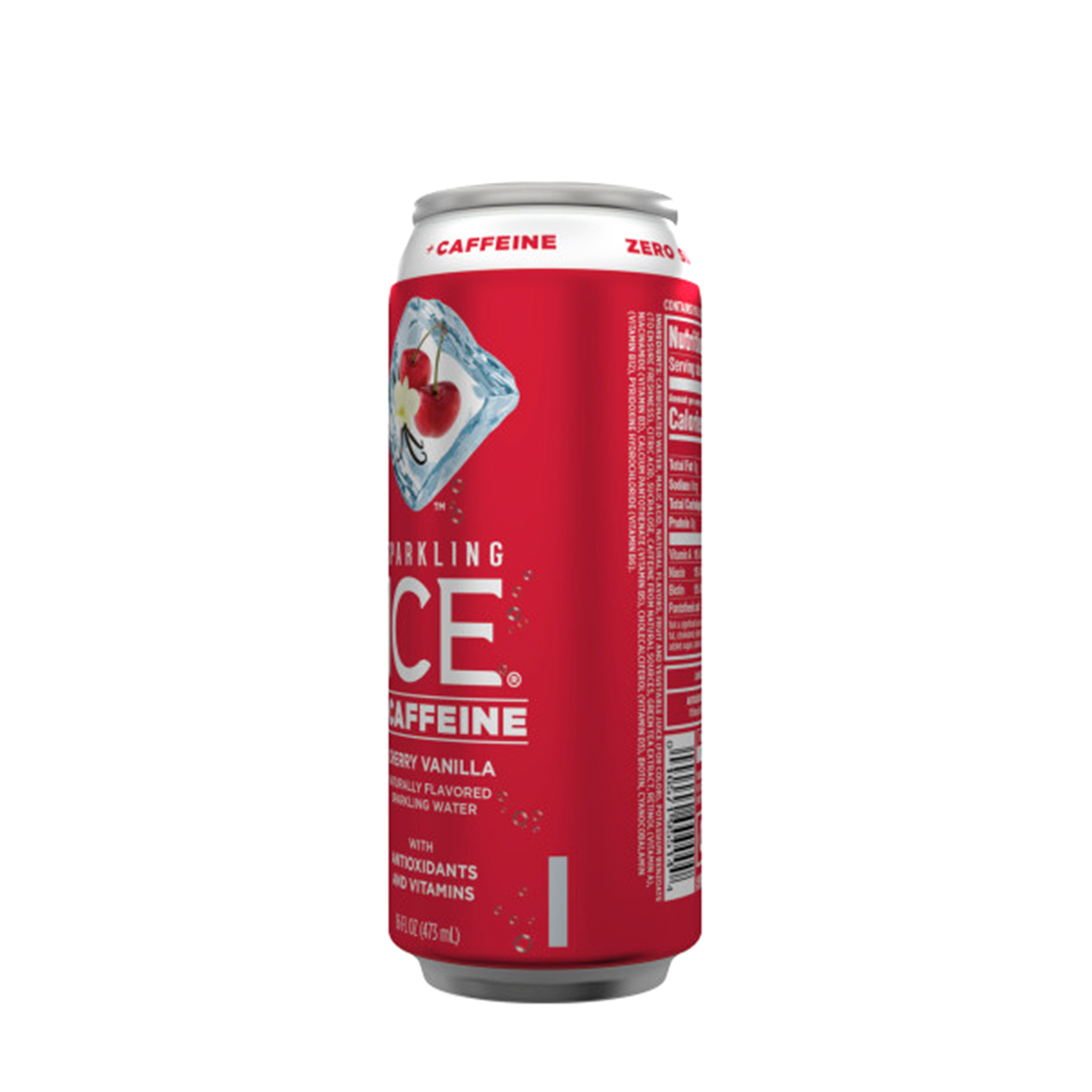 slide 11 of 21, Sparkling Ice +Caffeine Cherry Vanilla 16oz Can, 16 fl oz