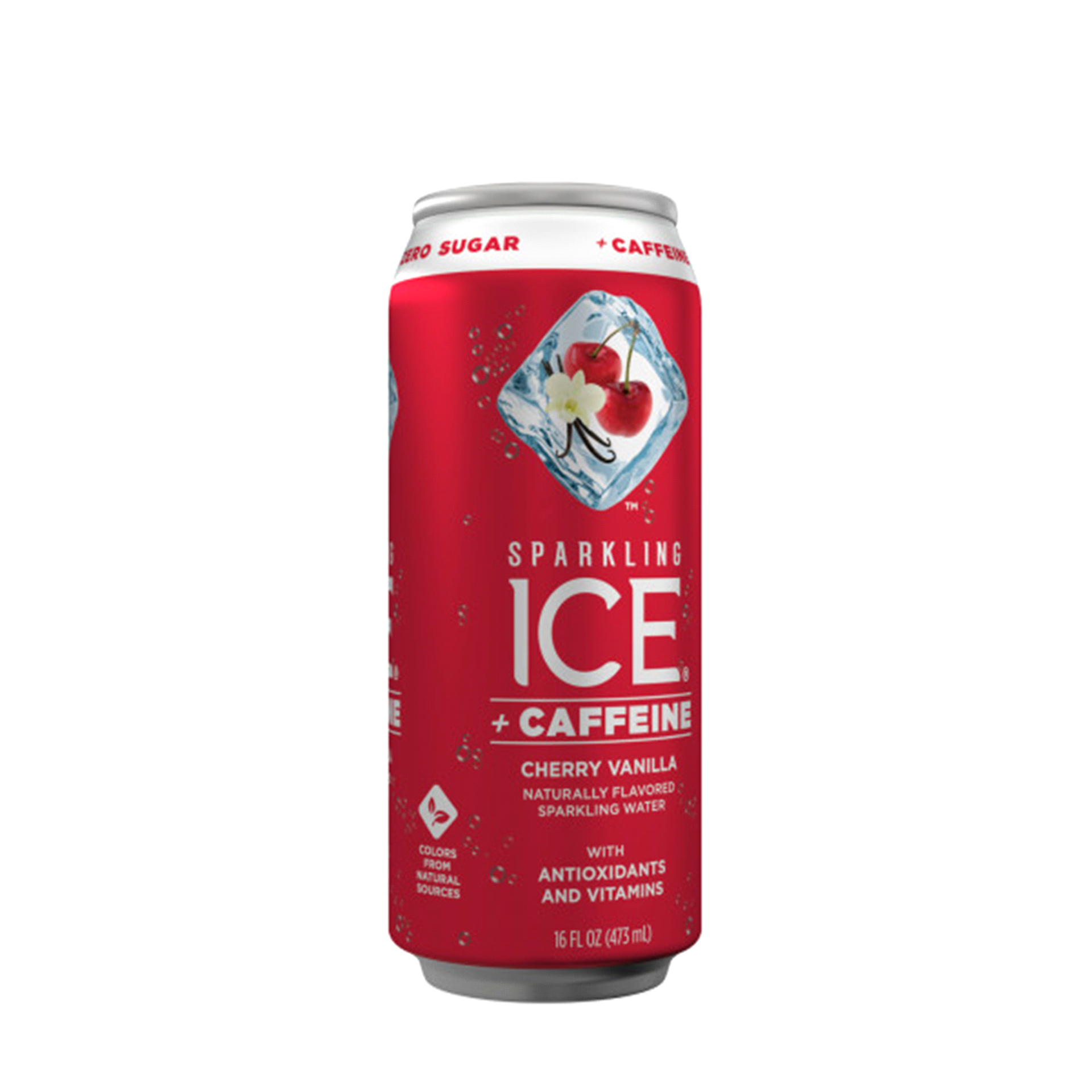 slide 2 of 21, Sparkling Ice +Caffeine Cherry Vanilla 16oz Can, 16 fl oz