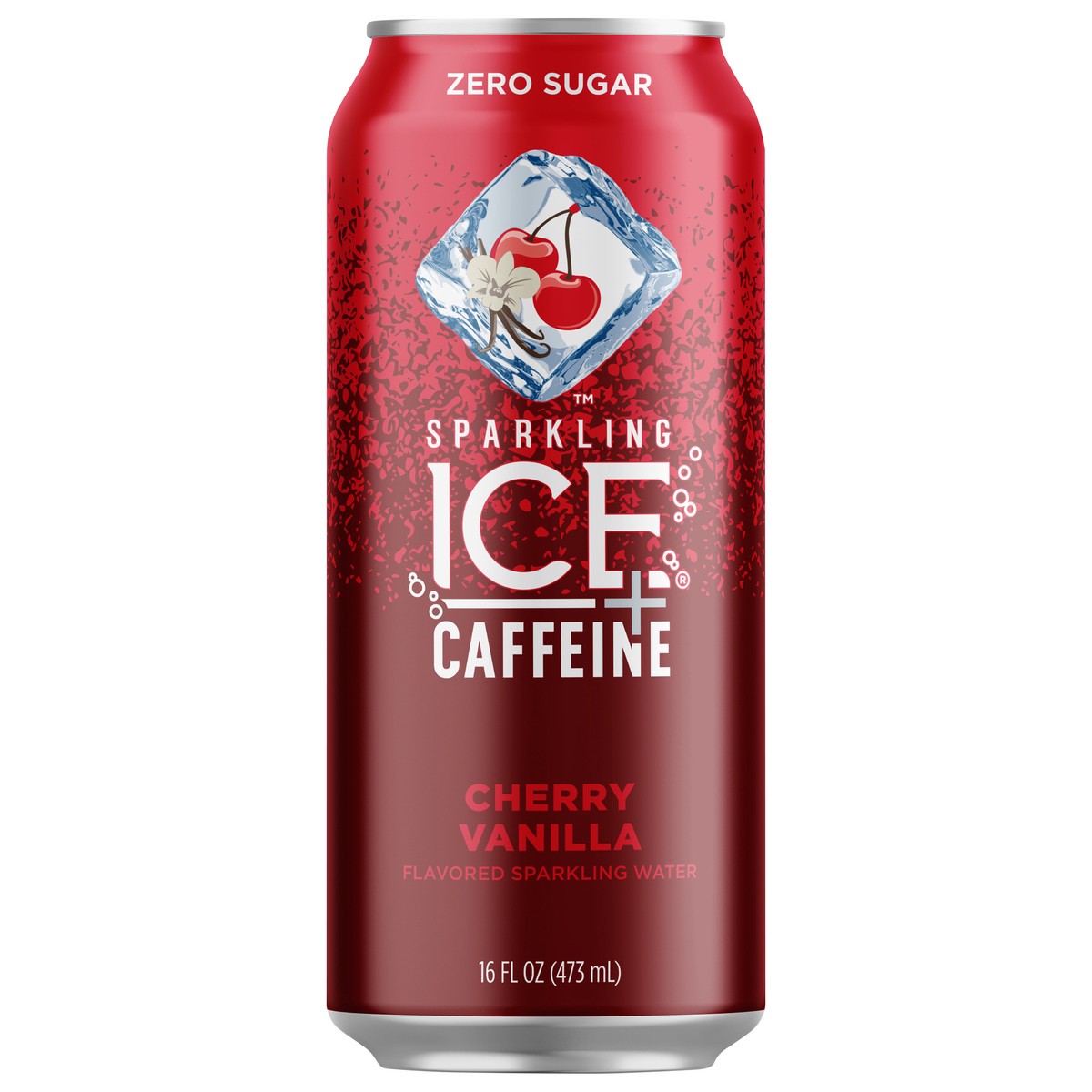 slide 1 of 21, Sparkling Ice +Caffeine Cherry Vanilla 16oz Can, 16 fl oz