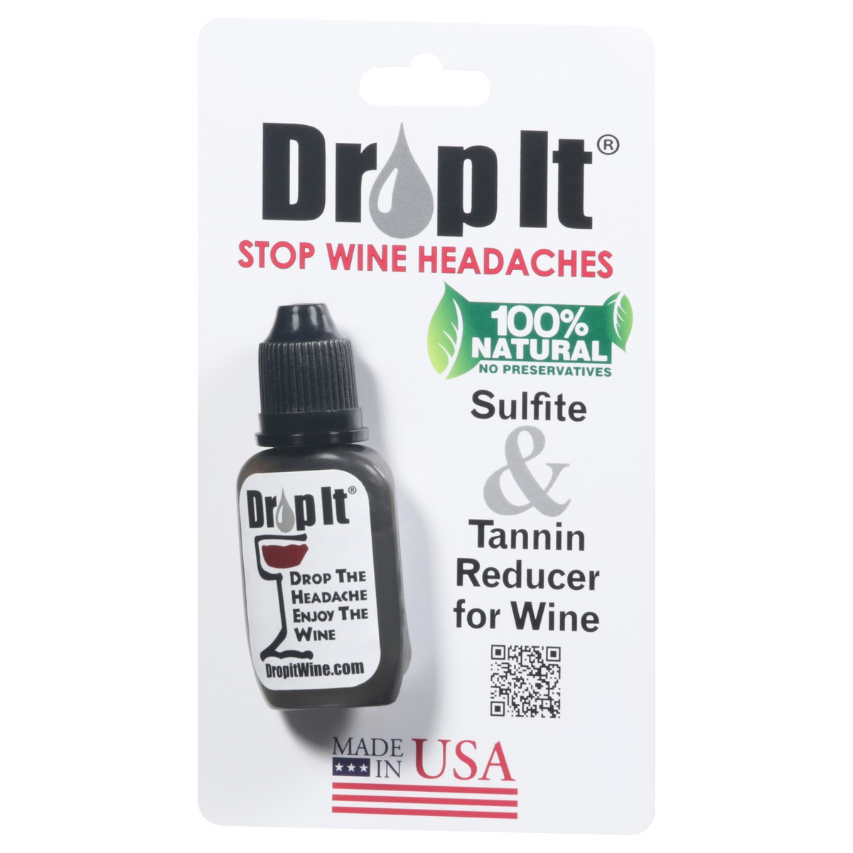 slide 6 of 12, Drop It 100% Natural Sulfite & Tannin Reducer for Wine 1 ea, 15 ml