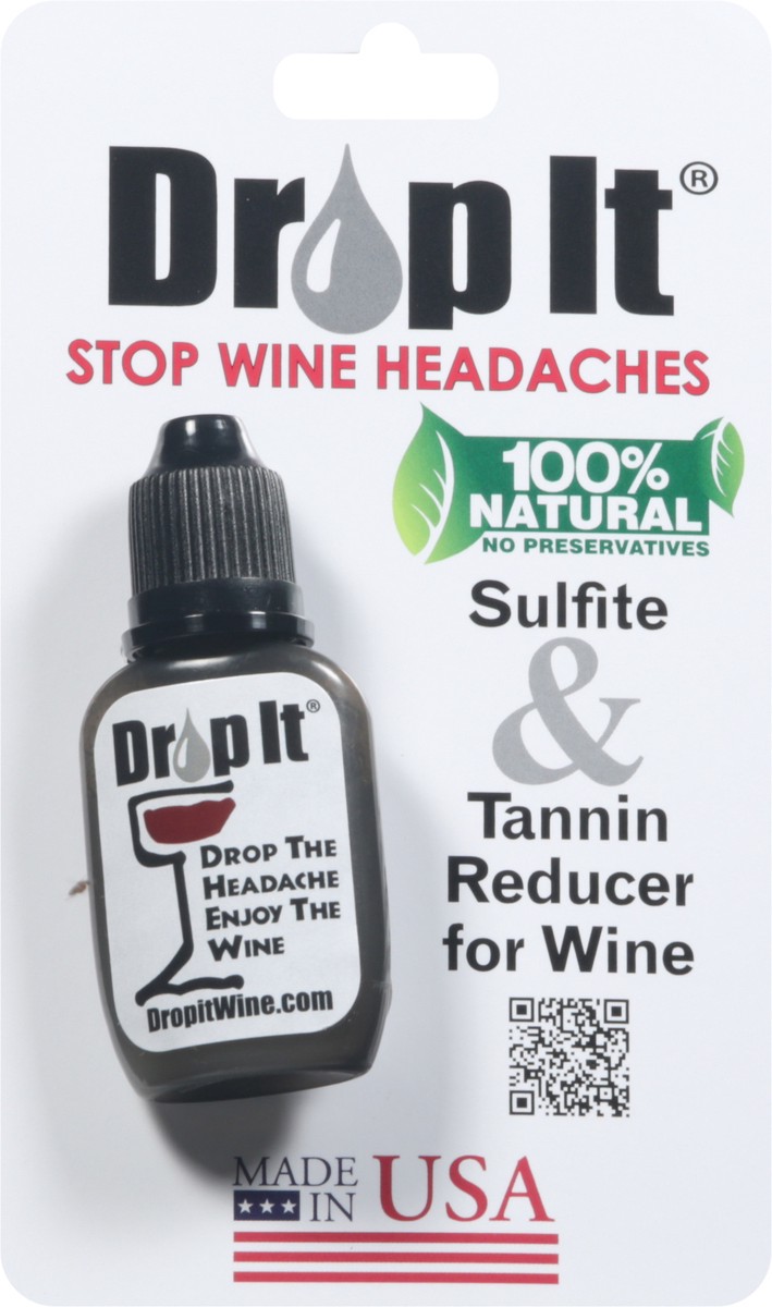 slide 8 of 12, Drop It 100% Natural Sulfite & Tannin Reducer for Wine 1 ea, 15 ml