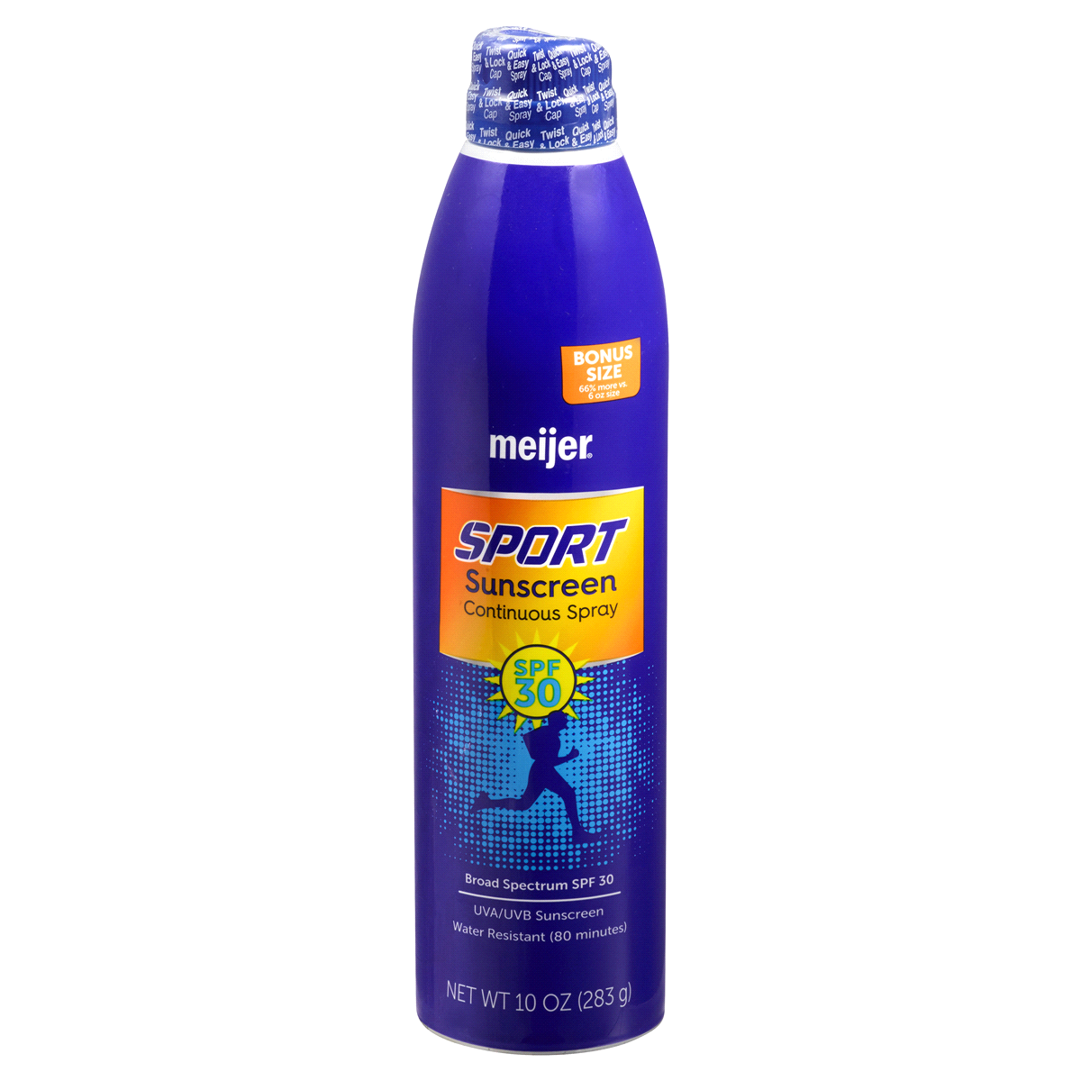 slide 1 of 2, Meijer SPF 30 Sport Continuous Spray, 10 fl oz